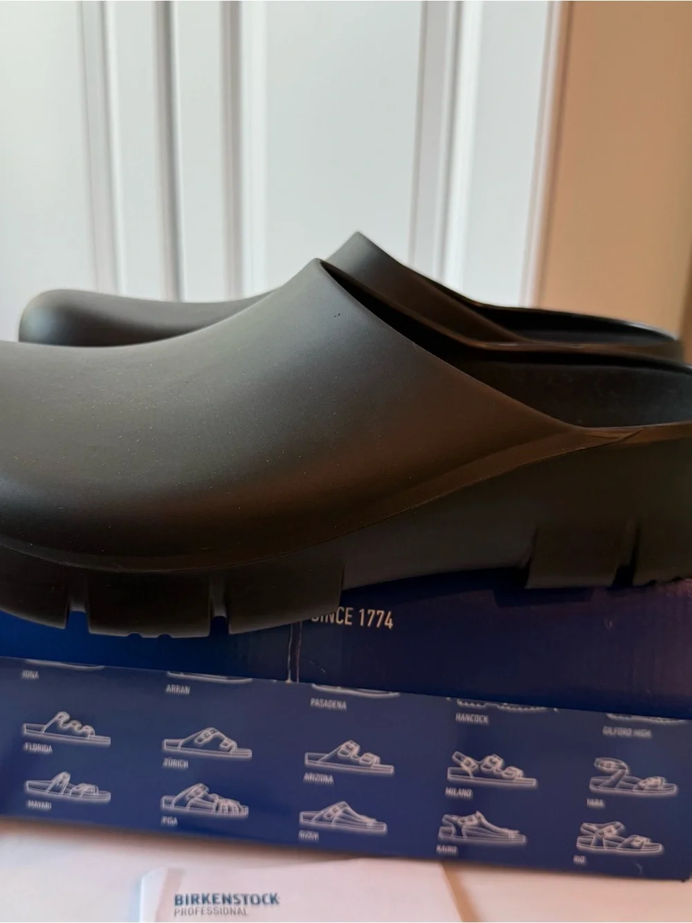 Birkenstock Black Professional Slip-On Clog Platform Mule
